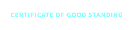 CERTIFICATE OF GOOD STANDING