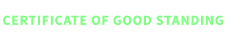 CERTIFICATE OF GOOD STANDING